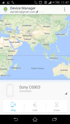 Menemukan Perangkat Android dengan Android Device Manager